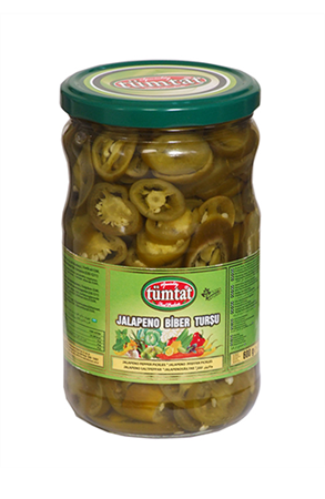 660 cc Cam Kavanoz Tümtat Jalapeno Biber Turşu